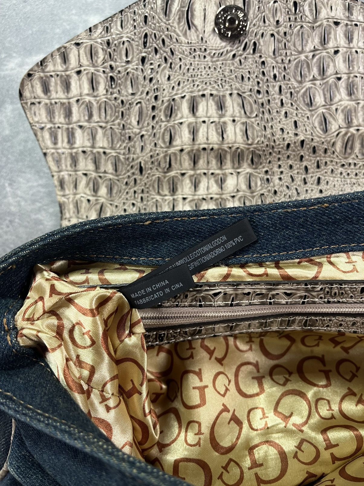 Guess 00s Guess Denim Buckle Y2K Bag Size ONE SIZE - 11 Thumbnail