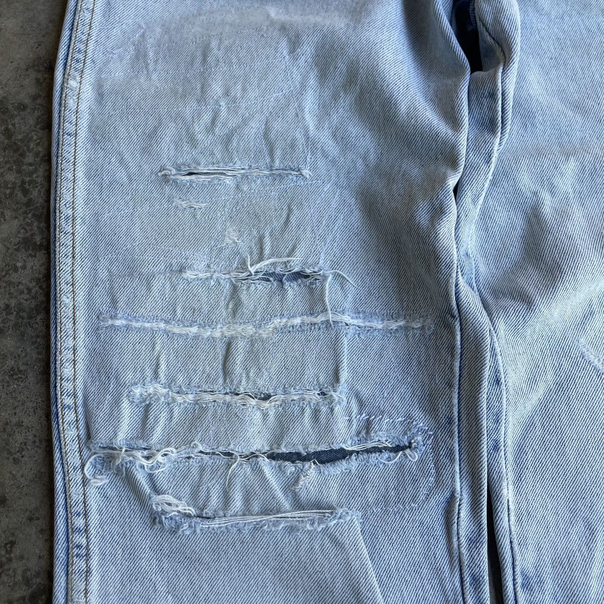 Wrangler 🔥Vintage Wrangler Stoned Washed Ripped Distress Denim Jeans Size US 29 - 9 Thumbnail
