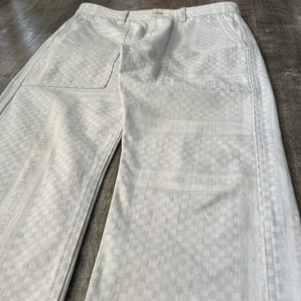 Comme des Garcons Homme 2003 Reversible Checkered Work Pants SZ 32” W x 27.5” L Size US 32 / EU 48 - 4 Thumbnail