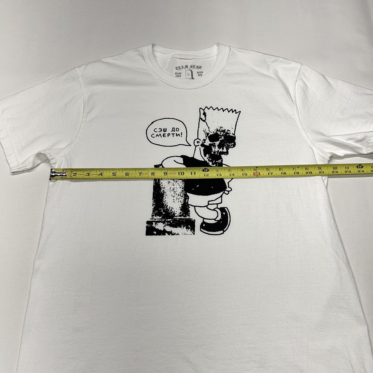 Bones × TeamSESH Team Sesh Bones Tee Shirt White Bart Merch Dead Skull Size US L / EU 52-54 / 3 - 8 Thumbnail