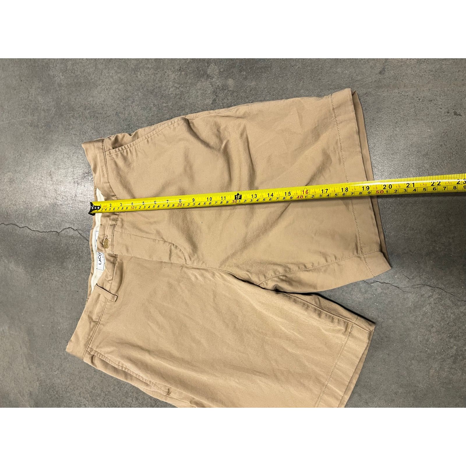 Lacoste Lacoste Shorts Mens 34 Brown Chino Straight Fit Preppy Size US 34 / EU 50 - 2 Thumbnail