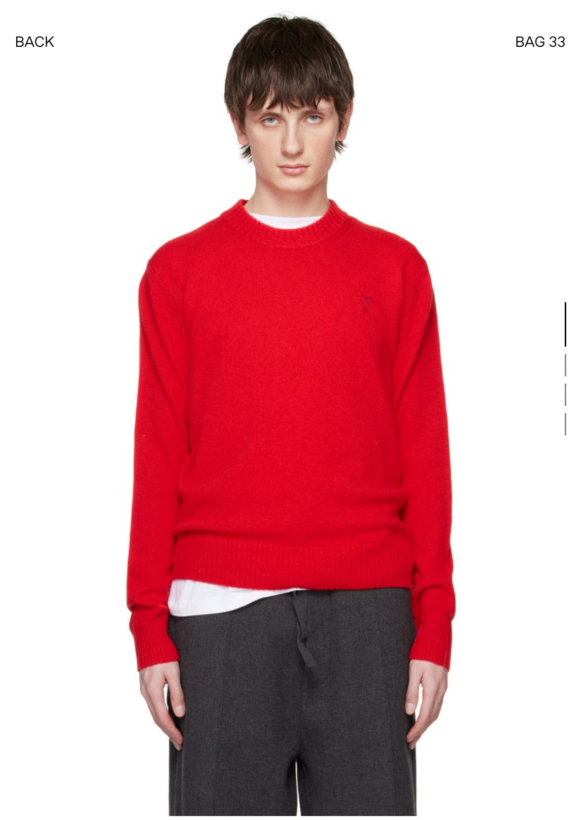 image of Ami in Red, Men's (Size XL)