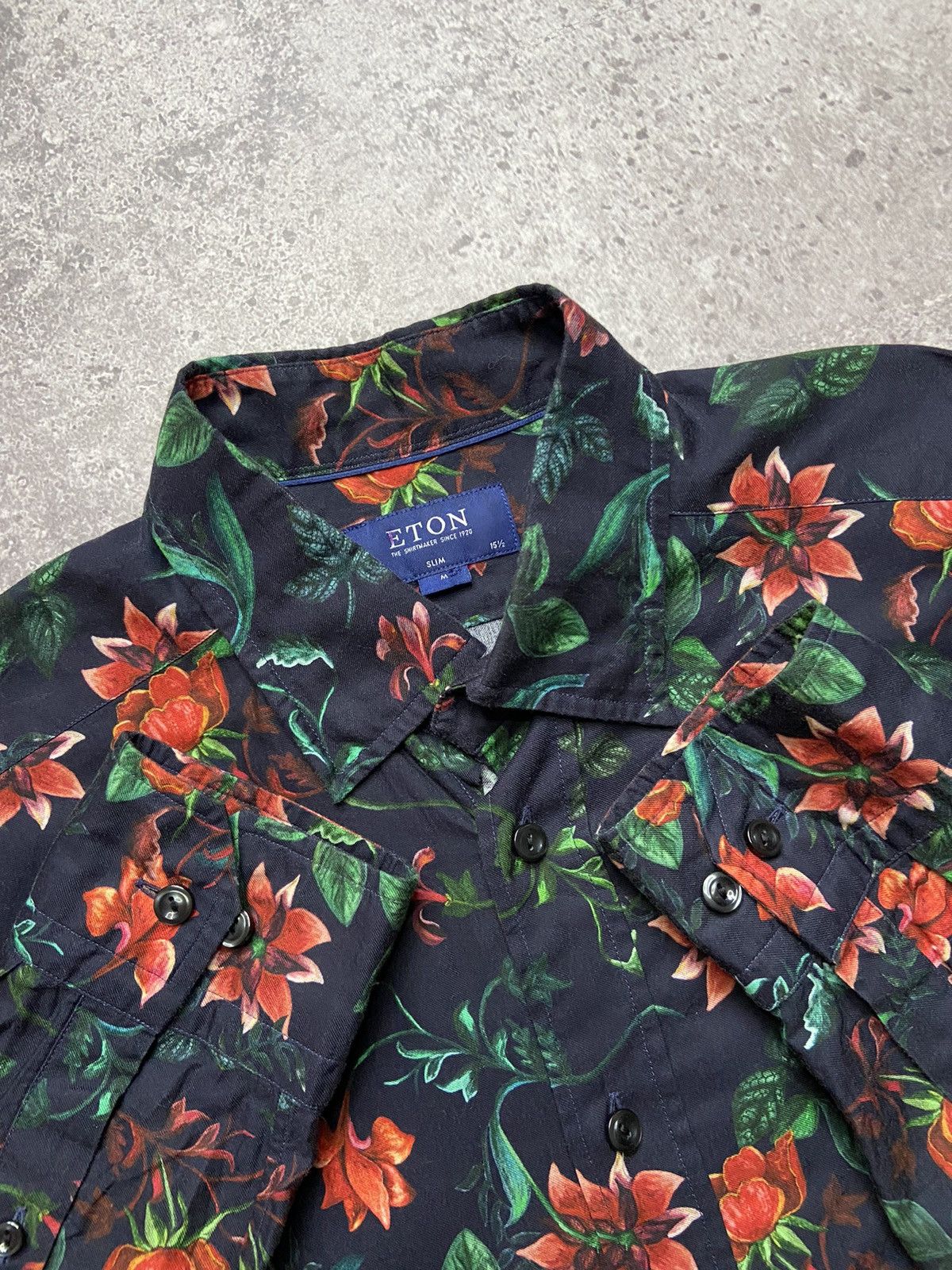 Eton Eton Floral Multicolour L/S Shirt Men's M 15 1/2 Size US M / EU 48-50 / 2 - 3 Thumbnail