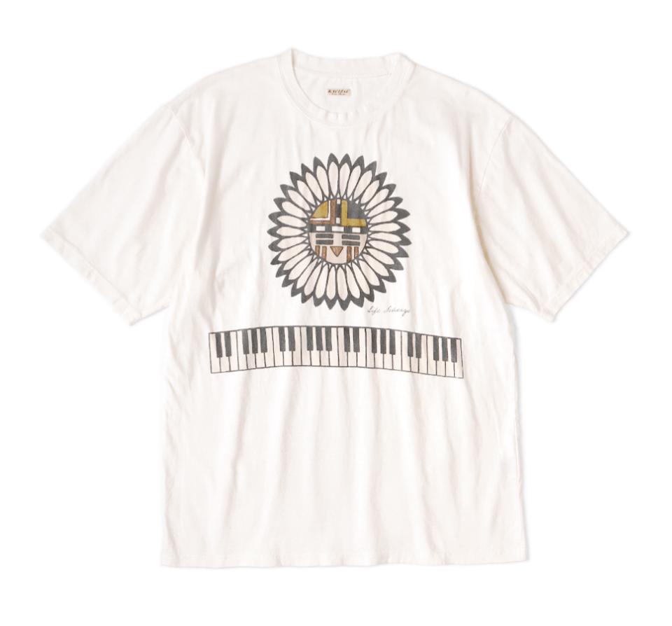 Kapital 20/- Jersey Crew T (Piano & Sunface pt) Size US M / EU 48-50 / 2 - 1 Thumbnail
