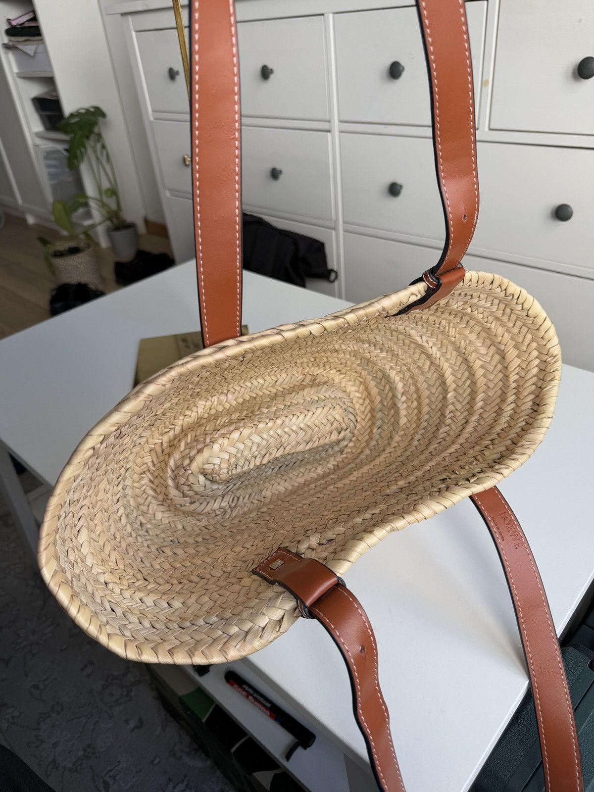 Designer × Loewe Loewe big logo basket bag designer luxury old money summer Size ONE SIZE - 12 Thumbnail