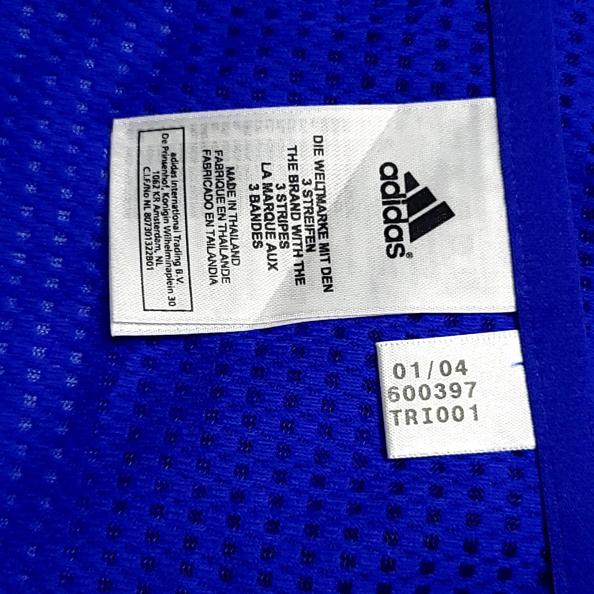 Adidas Zidane France 2004 EURO CUP PLAYER ISSUE Soccer Jersey L Size US L / EU 52-54 / 3 - 8 Thumbnail