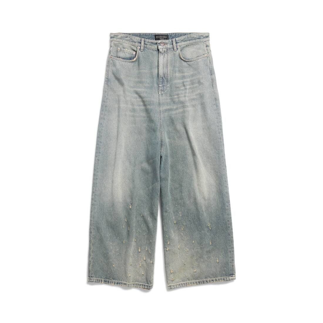 Balenciaga o1bcso1str1225 Low Crotch Pants in Blue Size US 30 / EU 46 - 1 Thumbnail