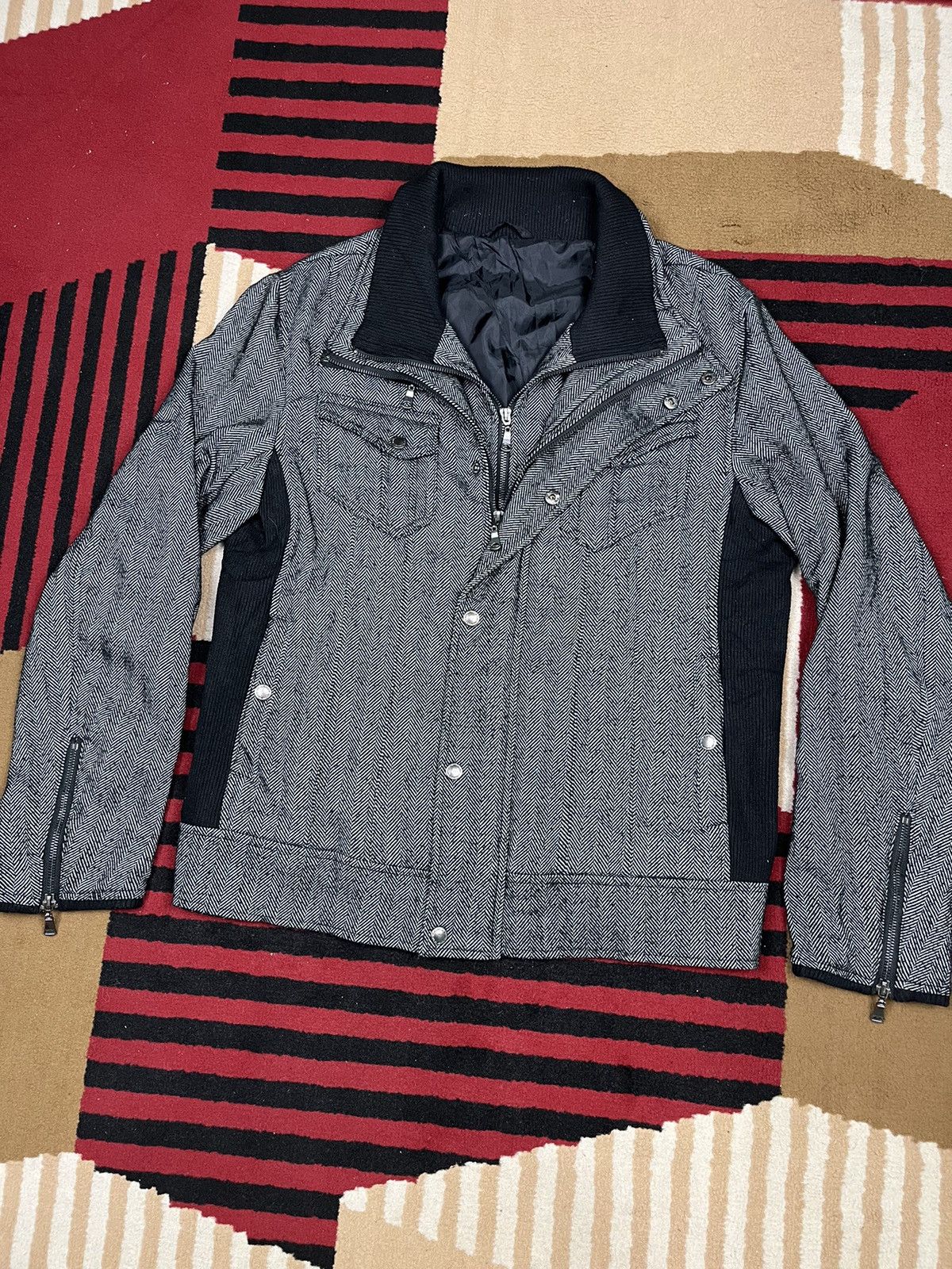 semanticdesign Semantic Design Dual Zipper Jacket Washed Grey Size US L / EU 52-54 / 3 - 4 Thumbnail