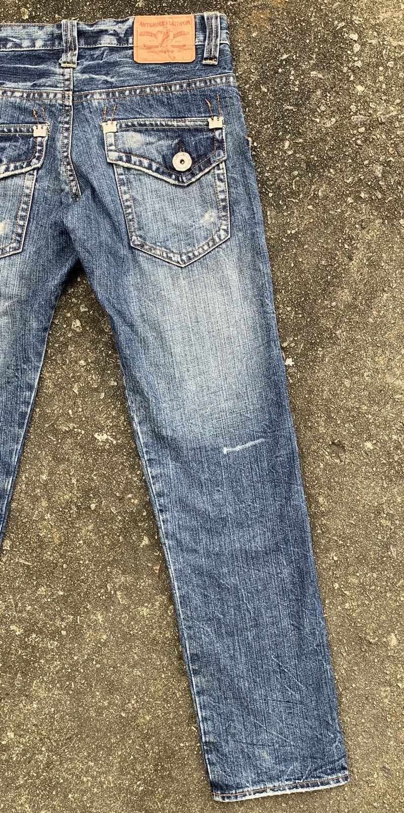 If Six Was Nine × Japanese Brand Distressed Antgauge Platinum Embroidered Pocket Denim Pants Size US 30 / EU 46 - 16 Thumbnail