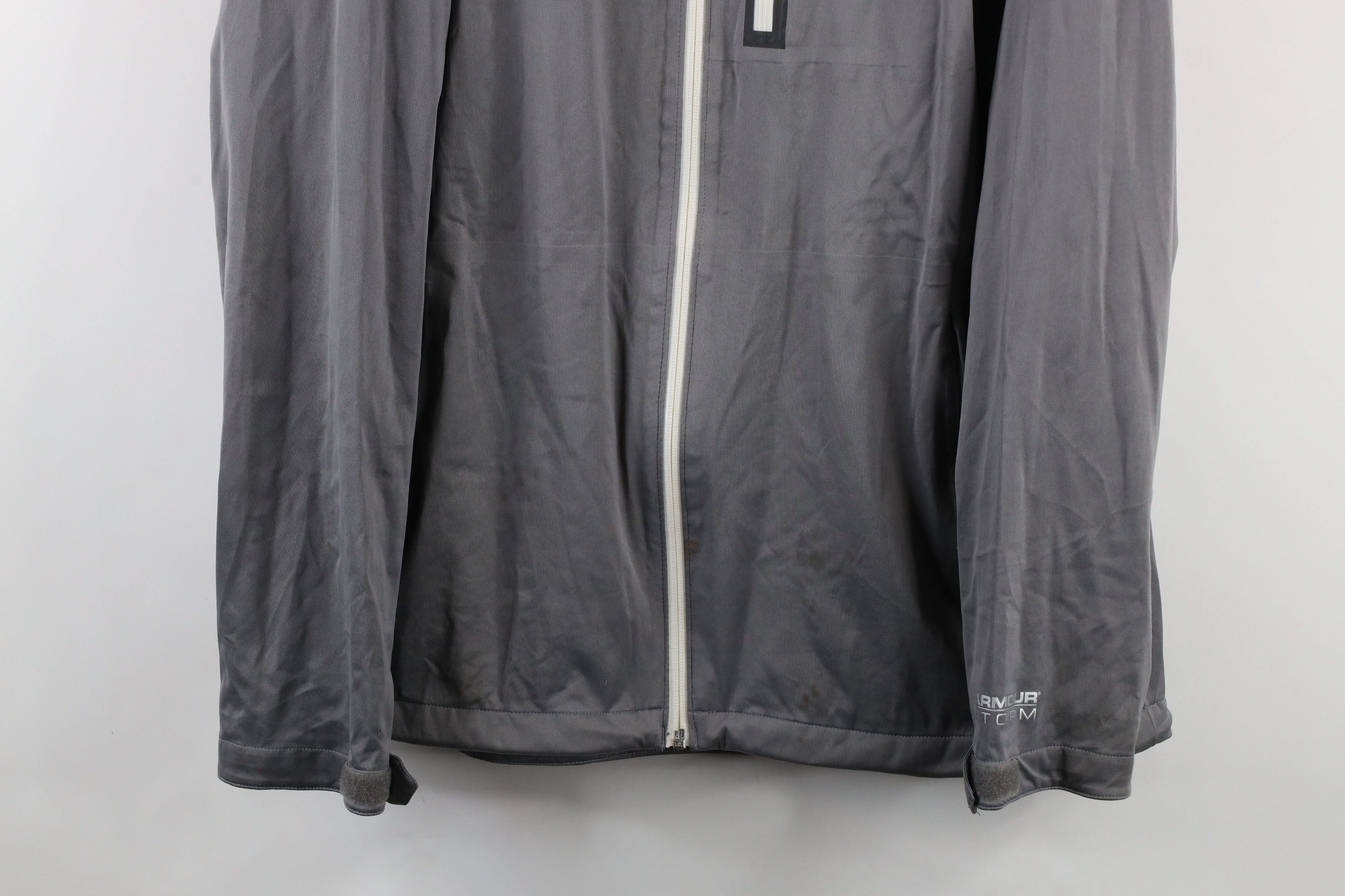 Under Armour × Vintage Under Armour Storm Waterproof Full Zip Rain Jacket Gray Size US M / EU 48-50 / 2 - 3 Thumbnail