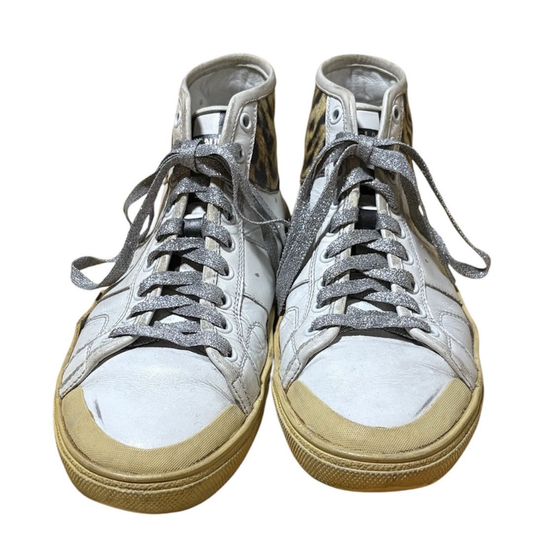 Hedi Slimane SS16 SAINT LAURENT PARIS SL-37 LEOPARD HIGH-TOP SNEAKERS Size US 7.5 / EU 40-41 - 4 Thumbnail