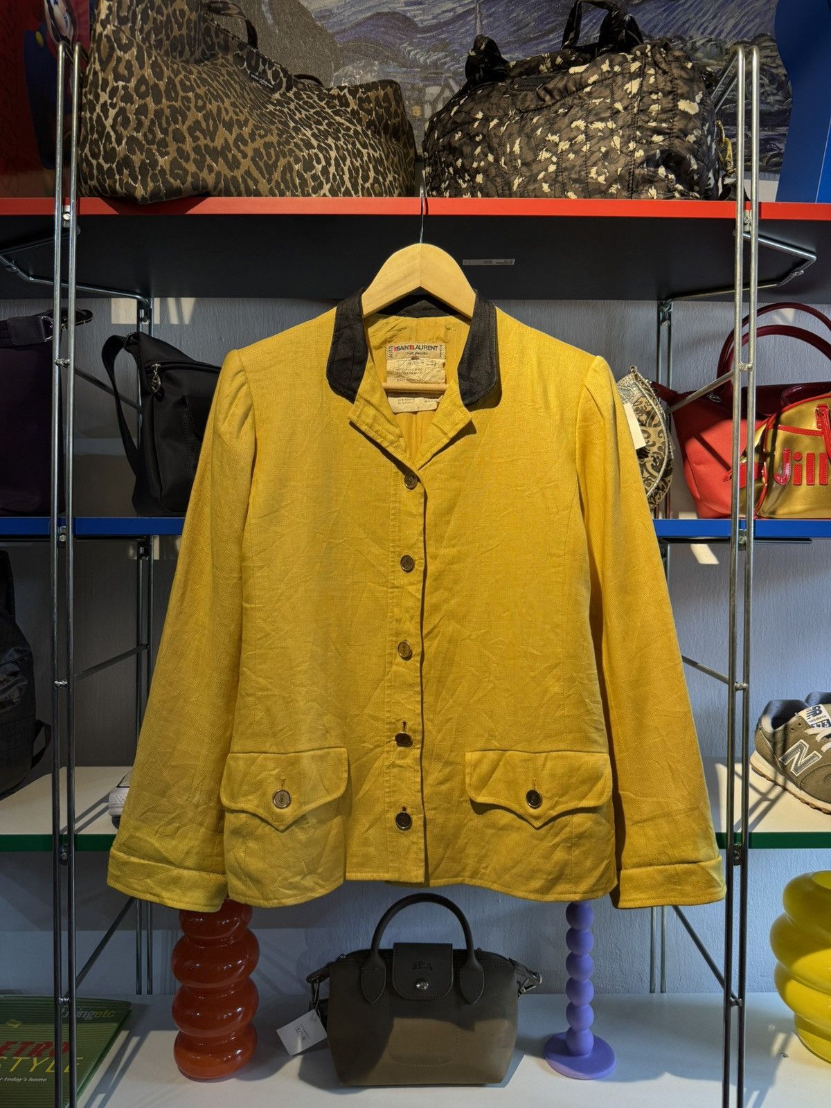 Saint Laurent Paris Archived 1970s-1980s SaintLaurent Paris Rive Gauche Lin Coat Size M / US 6-8 / IT 42-44 - 1 Thumbnail