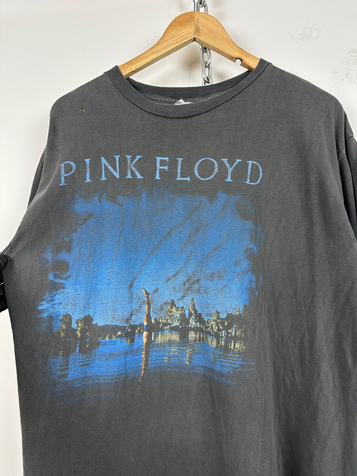Band Tees 90s Vintage Pink Floyd Wish You Were Here Faded Band T-Shirt Size US XL / EU 56 / 4 - 8 Thumbnail