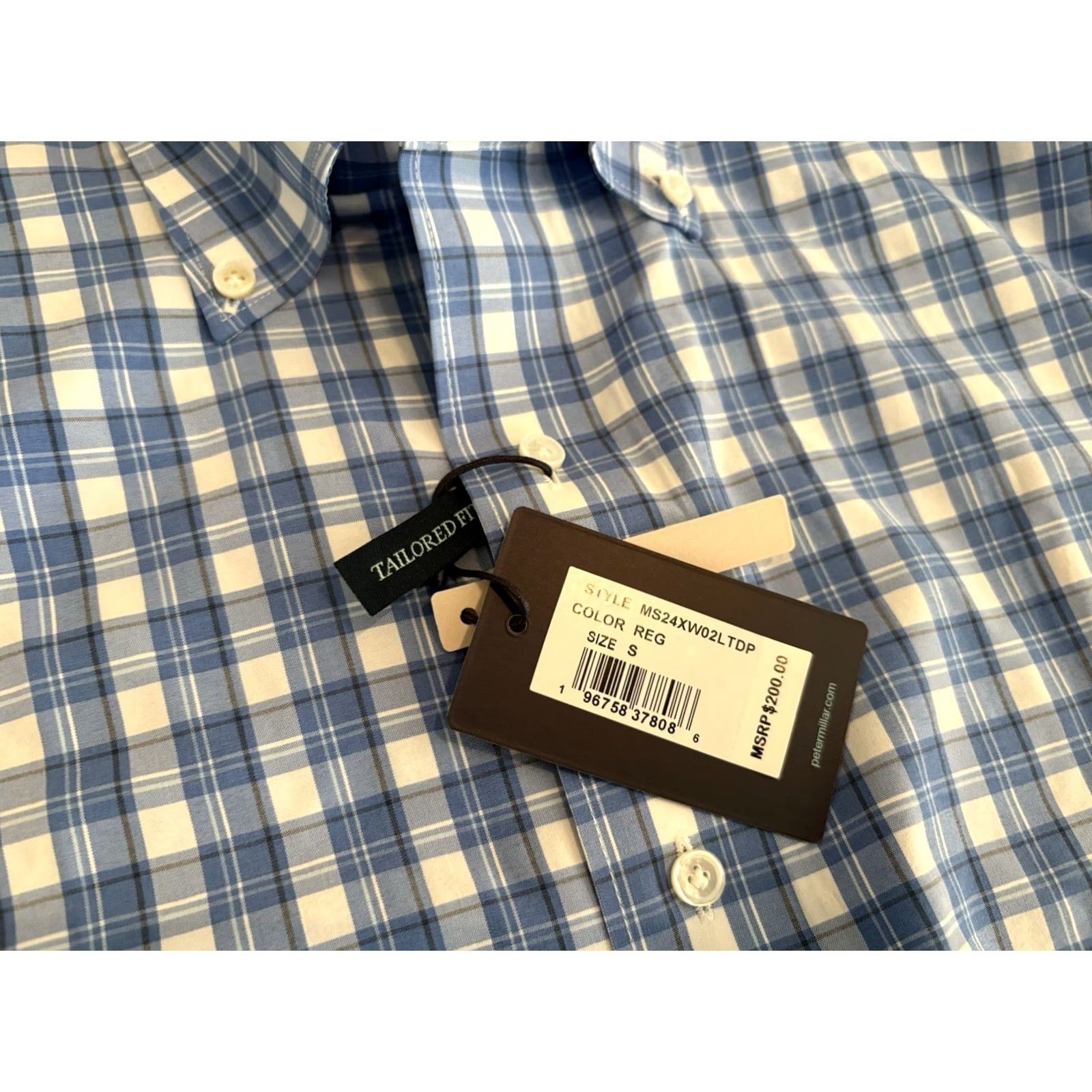 Peter Millar Peter Millar Crown Crafted Button-Up Shirt Blue Plaid Small NWT Shirt Mens S XS? Size US S / EU 44-46 / 1 - 2 Thumbnail