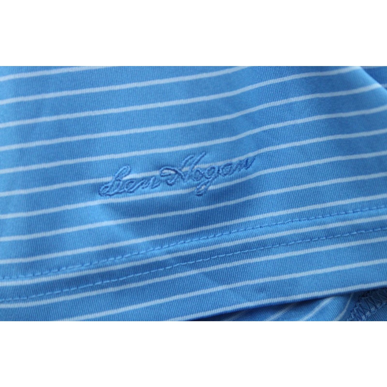 Hogan VINTAGE Ben Hogan Performance Polo Shirt Men's 2XL Blue Stripes Preppy Golfer Modern Size US XXL / EU 58 / 5 - 3 Thumbnail