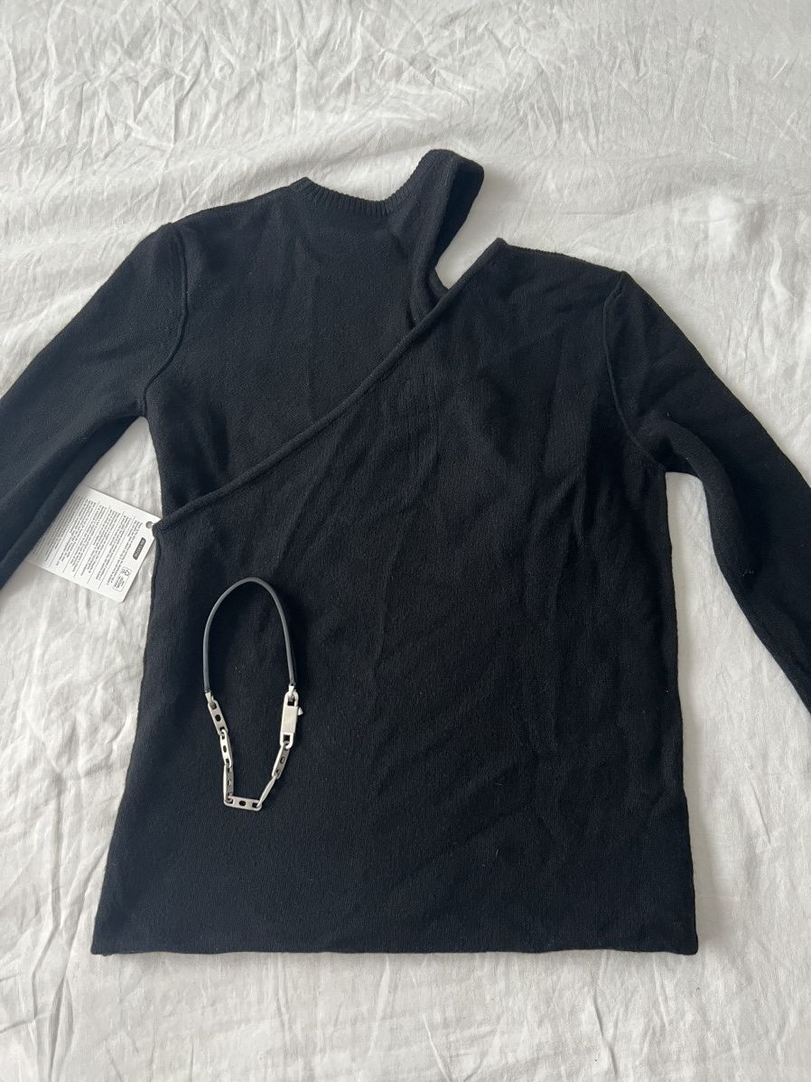 Rick Owens Cashmere opaqueBanana Ziggy cut out sweater jumper knit L XL Size US L / EU 52-54 / 3 - 1 Thumbnail