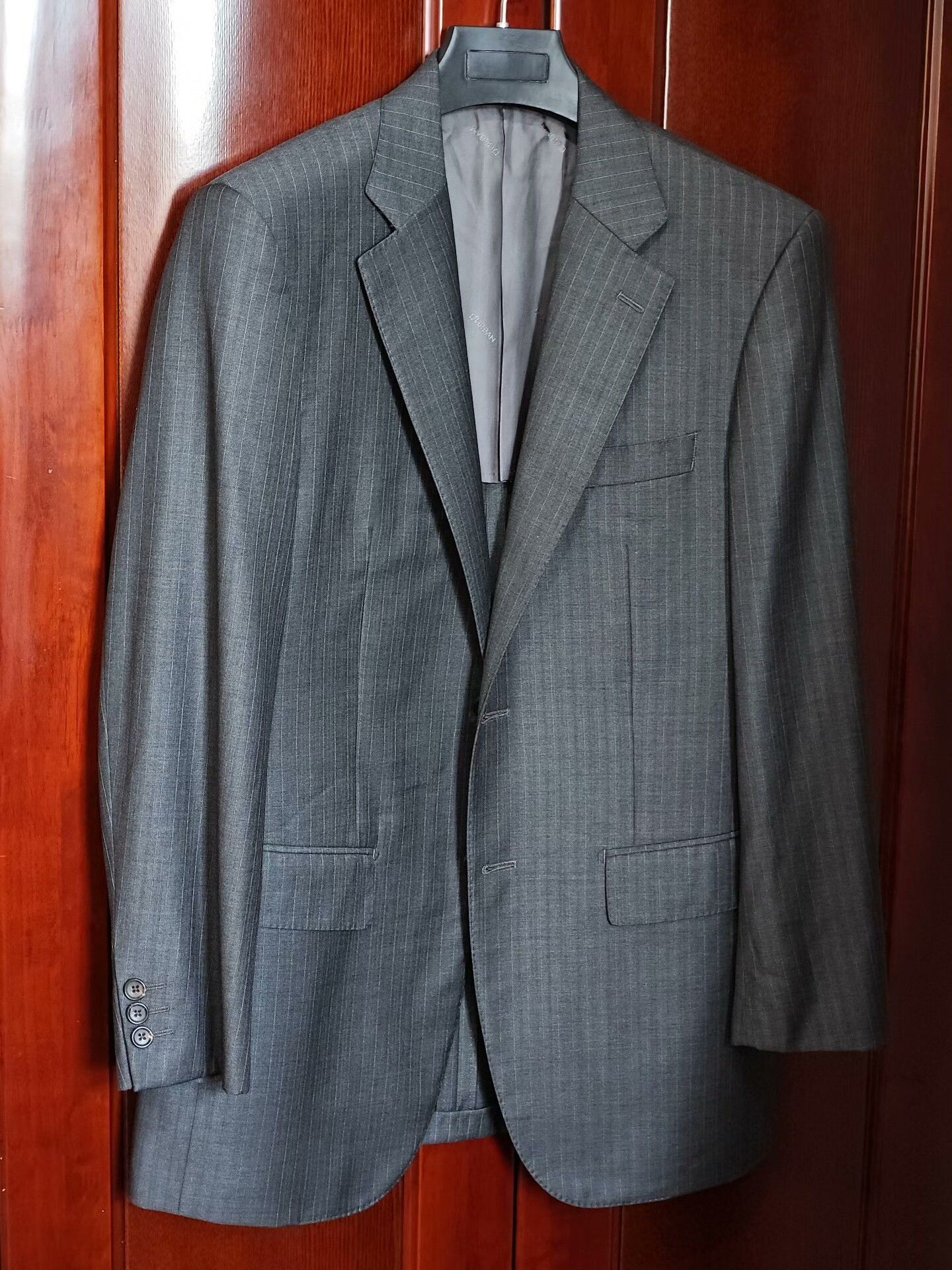 Loro Piana Loro Piana Gray Stripe Wool Blazer Size US M / EU 48-50 / 2 - 1 Thumbnail