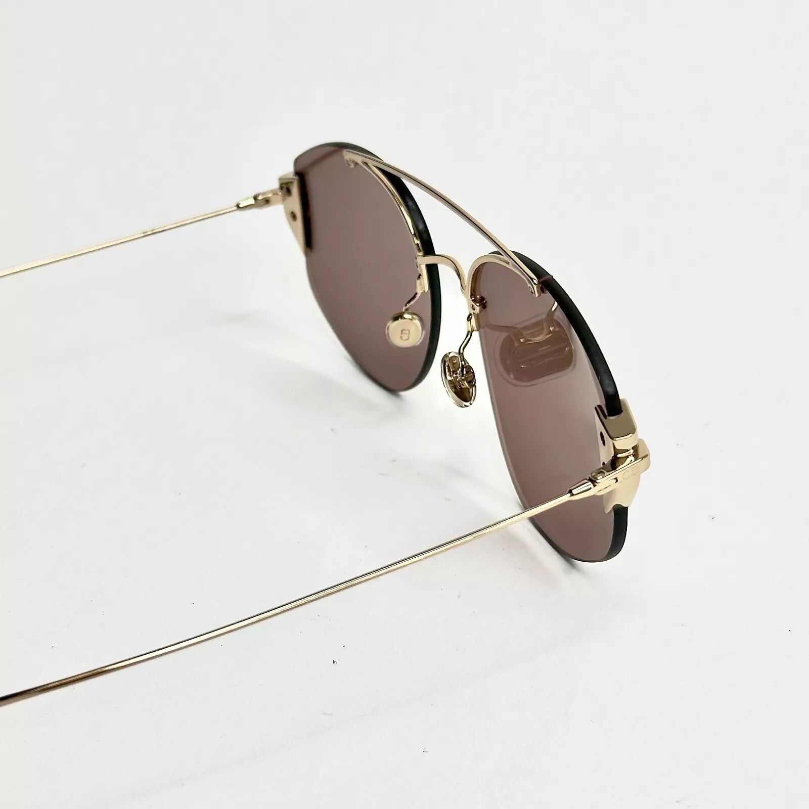 Christian Dior Monsieur CHRISTIAN DIOR STRONGER Gold Aviator Sunglass DIORSTRONGER Size ONE SIZE - 8 Thumbnail