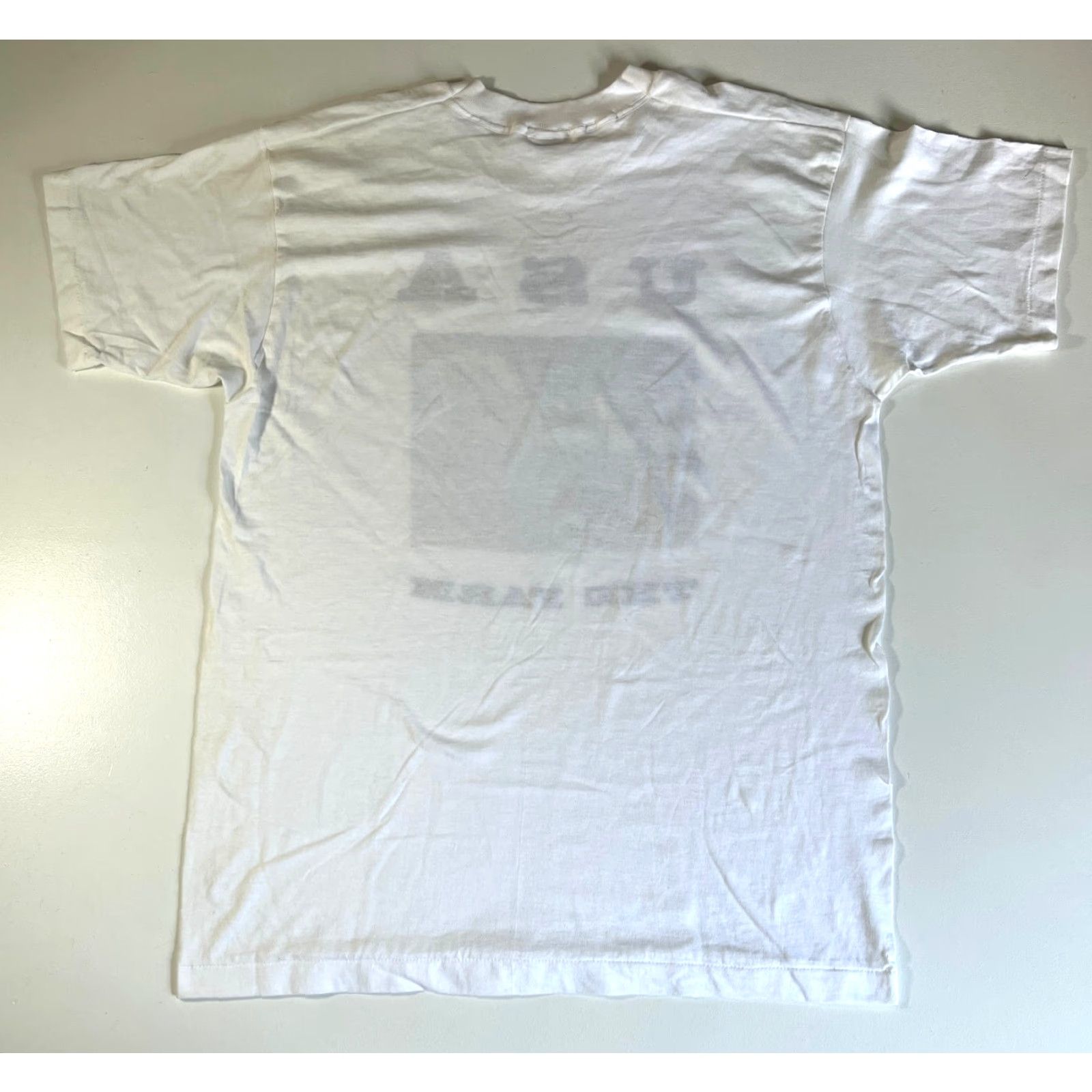 Fruit Of The Loom Fruit of the Loom T-Shirt 90s USA Monuments of America White XL Vintage Unisex Adults Boys Girls Mens Womens Size US XL / EU 56 / 4 - 3 Thumbnail