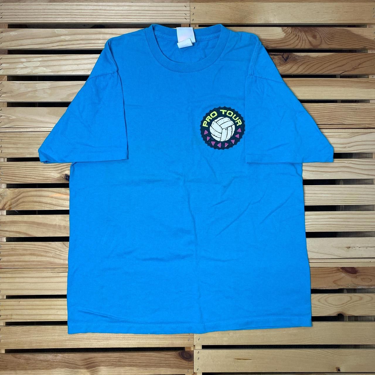 Other Vintage Beach Volleyball 1990 Blue Sports Tee Size Large Size US L / EU 52-54 / 3 - 2 Thumbnail