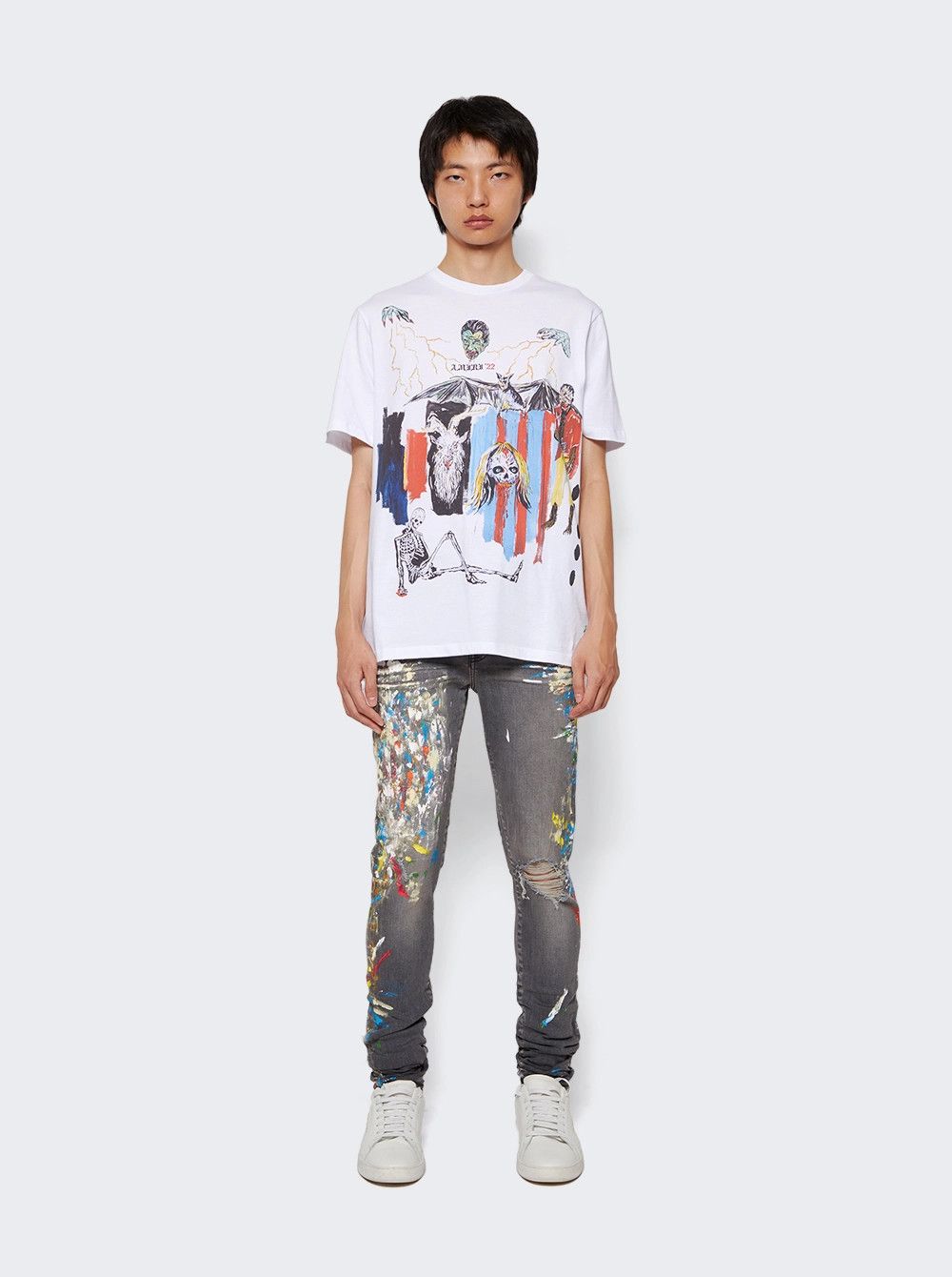 Amiri o1mle0925 Painter Jeans in Grey Size US 34 / EU 50 - 2 Thumbnail