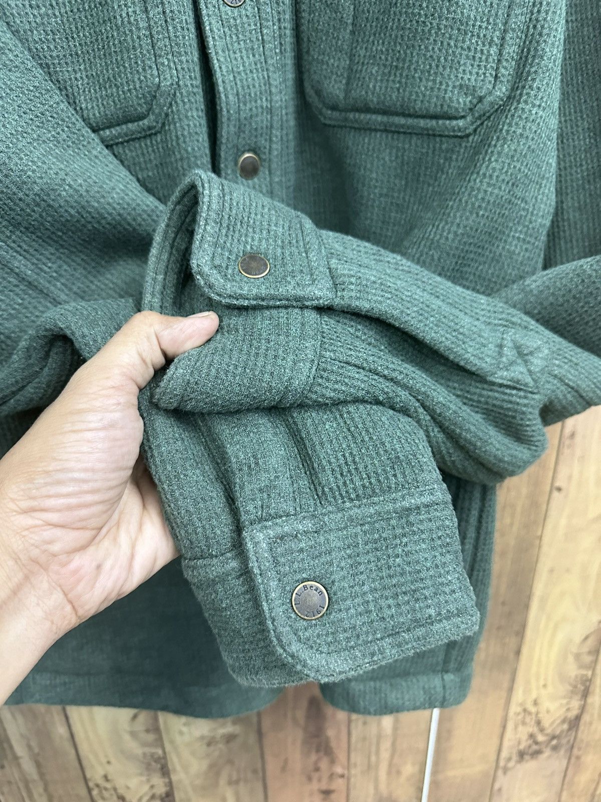 L.L. Bean Vintage 80s LL Bean Fleece Flannel Z40 Size US S / EU 44-46 / 1 - 8 Thumbnail