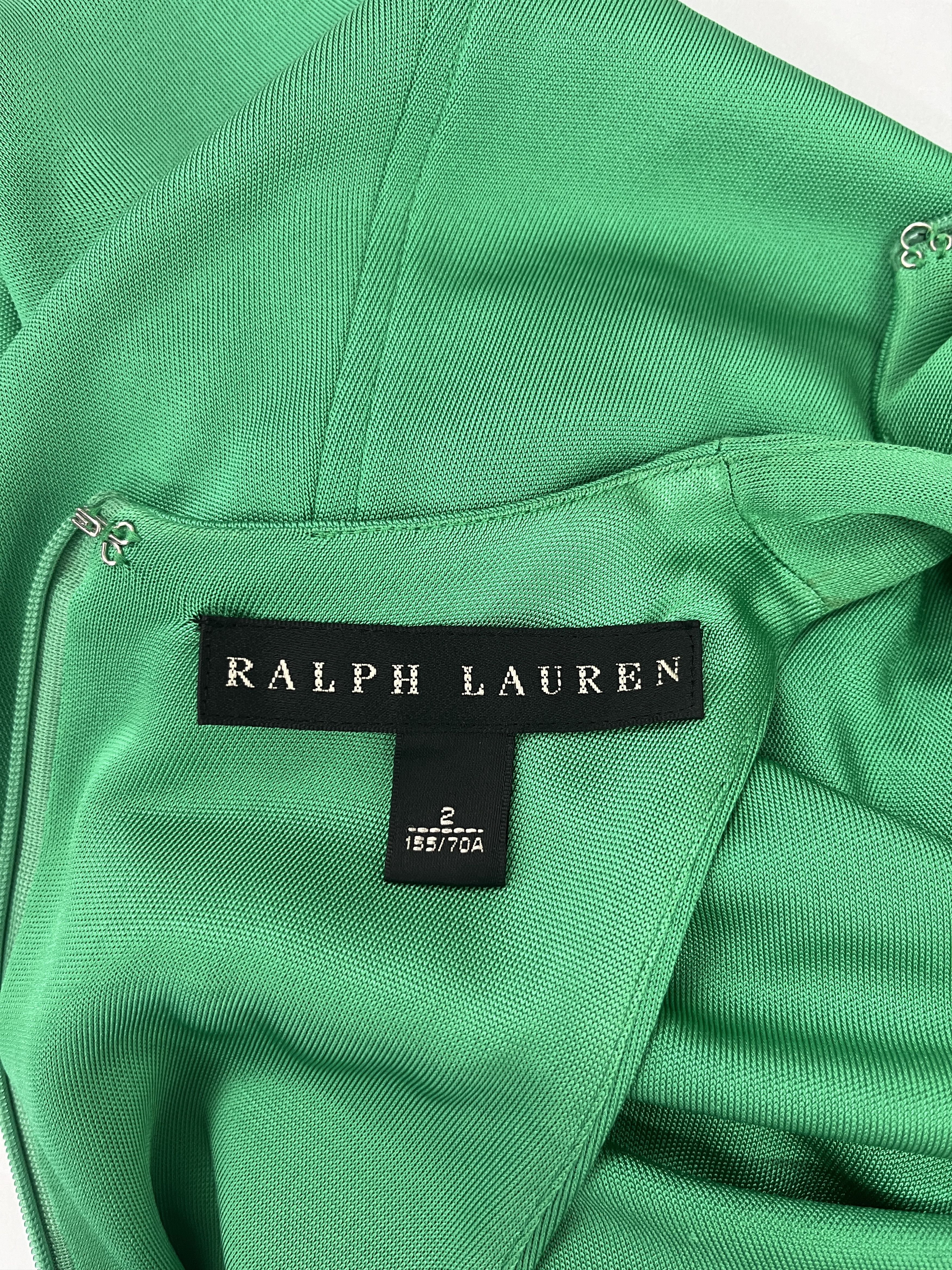 Ralph Lauren Ralph Lauren Green Sleeveless Slim Dress With Flare Bottom Size XS / US 0-2 / IT 36-38 - 4 Thumbnail
