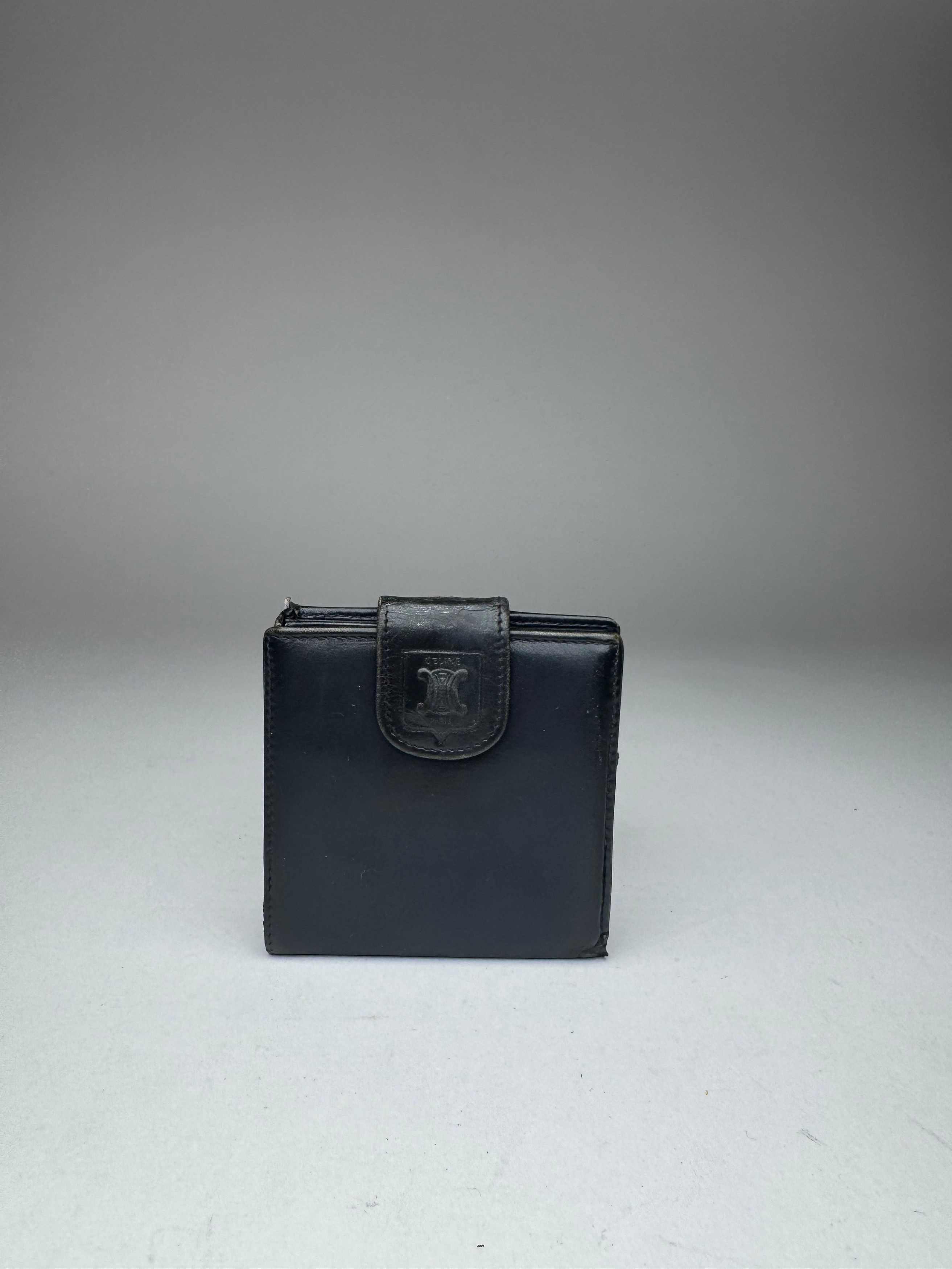 Celine Vintage Paris leather Wallet navy Size ONE SIZE - 1 Thumbnail
