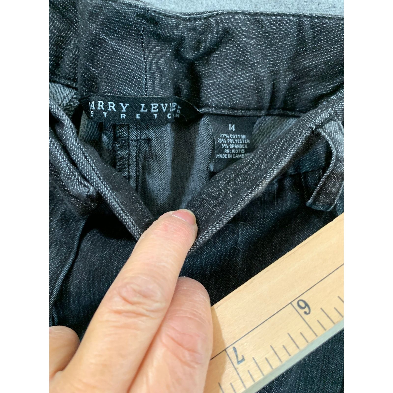 Other Larry Levine Stretch Pants Women's Size 14 Black Color Size 36" / US 14 / IT 50 - 3 Thumbnail