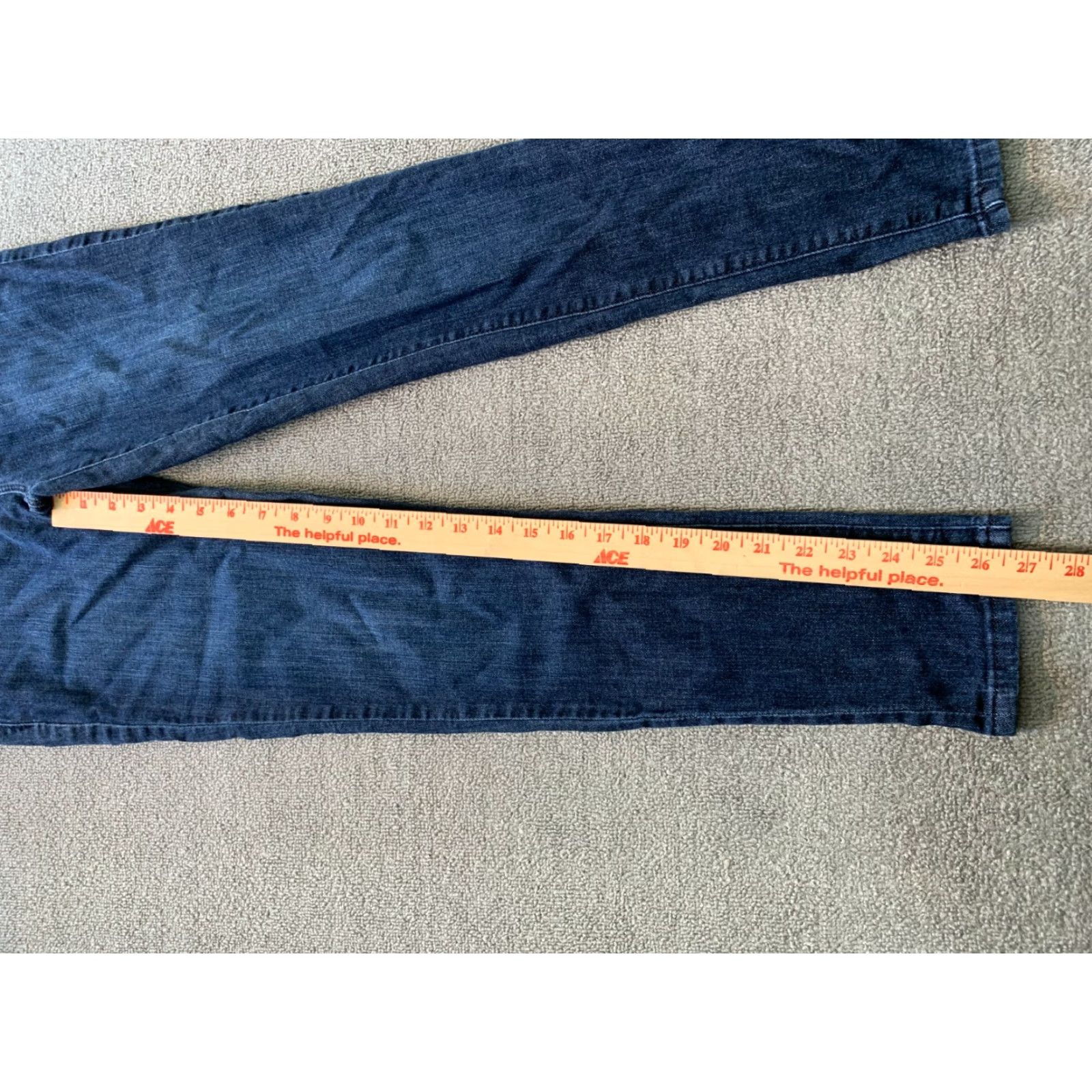 Vintage LC Lauren Conrad Blue Jeans Denim Womens Size 6 dark Blue Slim Skinny Regular Zip Mens? Size 28" / US 6 / IT 42 - 2 Thumbnail