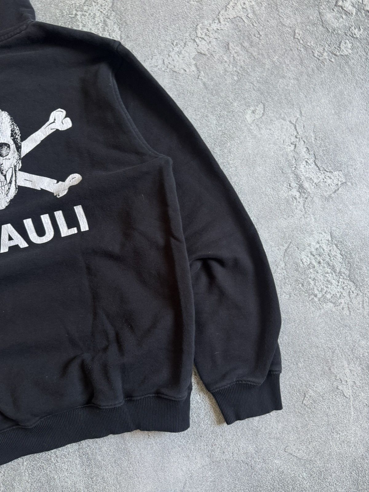 Vintage ST.PAULI RETRO hoodie big logo skeleton 💀 bones jumper Size US L / EU 52-54 / 3 - 7 Thumbnail