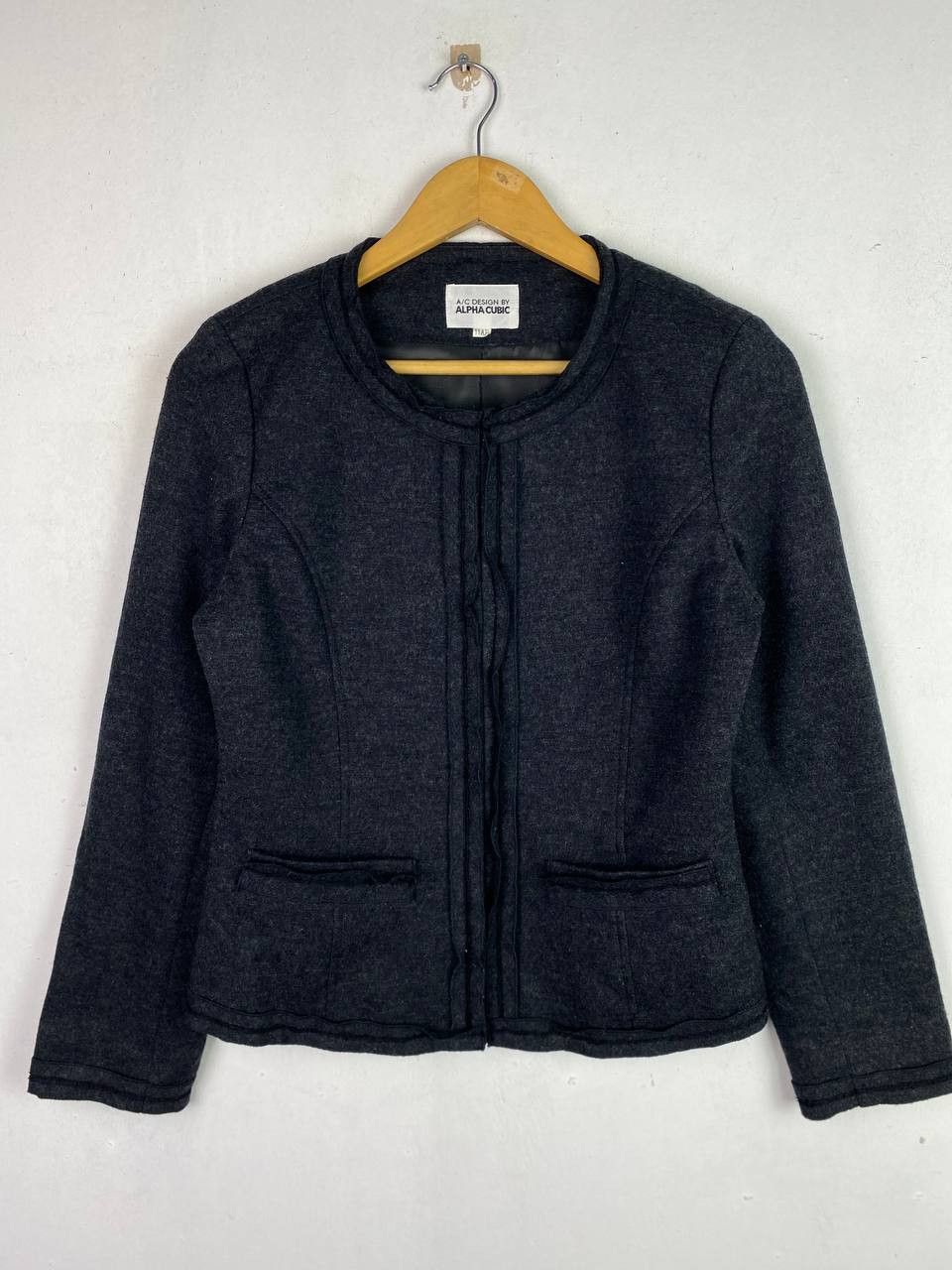 Japanese Brand alpha cubic wool jacket nice design Size M / US 6-8 / IT 42-44 - 1 Thumbnail