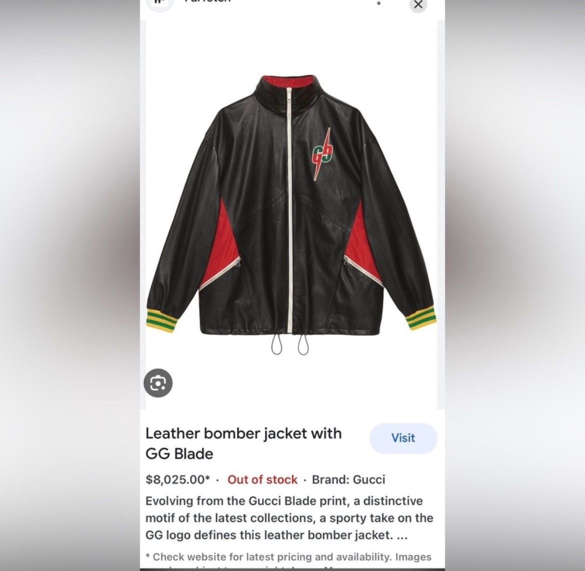 Gucci Gucci 2019 blade jacket Size US L / EU 52-54 / 3 - 10 Thumbnail