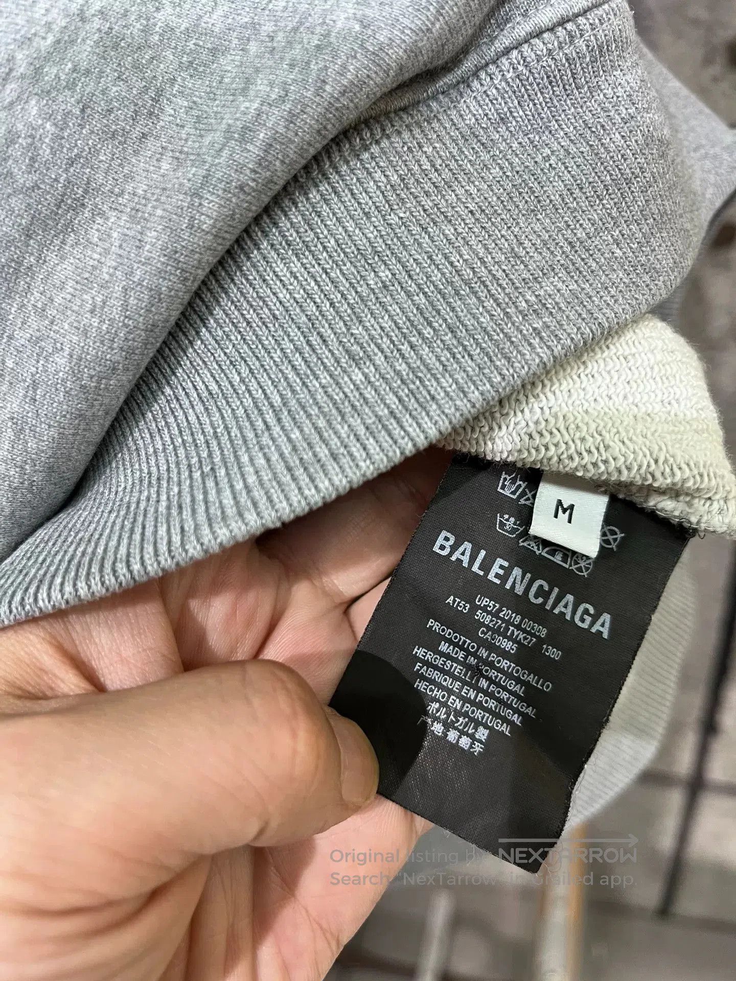 Balenciaga Balenciaga Gray Crewneck Logo Sweatshirt M. Size US M / EU 48-50 / 2 - 6 Thumbnail