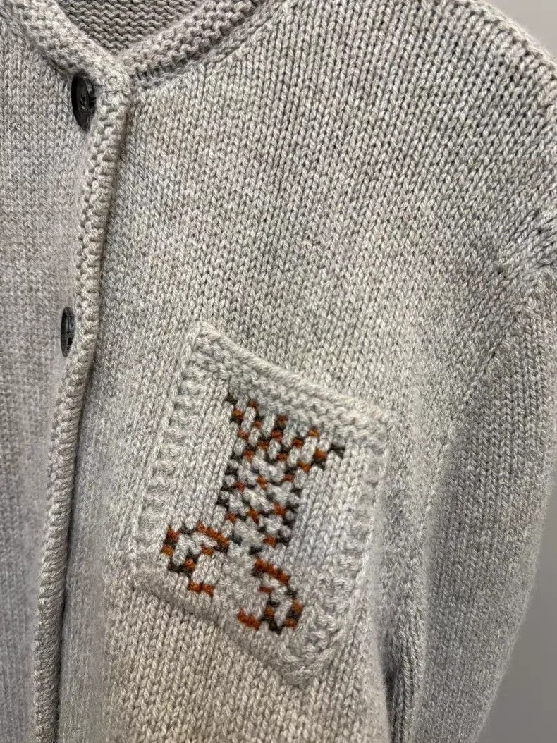 Loro Piana Loro Piana Autumn/Winter 2025 Oatmeal Cashmere Knit Jacket Size XL / US 12-14 / IT 48-50 - 2 Thumbnail