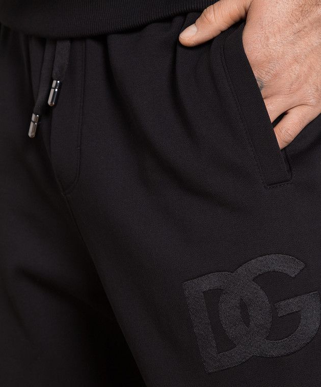 Dolce & Gabbana o1y0125 Embroidered Logo Jogger & Sweatpant in Black Size US 32 / EU 48 - 5 Thumbnail