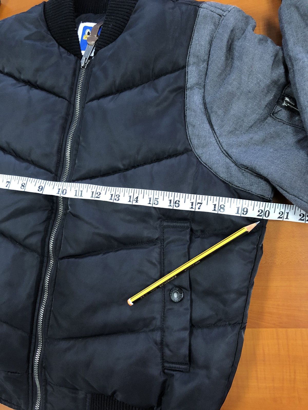 Pancoat Pancoat Puffer Bomber Jacket Black Grey Size XS Size US XS / EU 42 / 0 - 21 Thumbnail