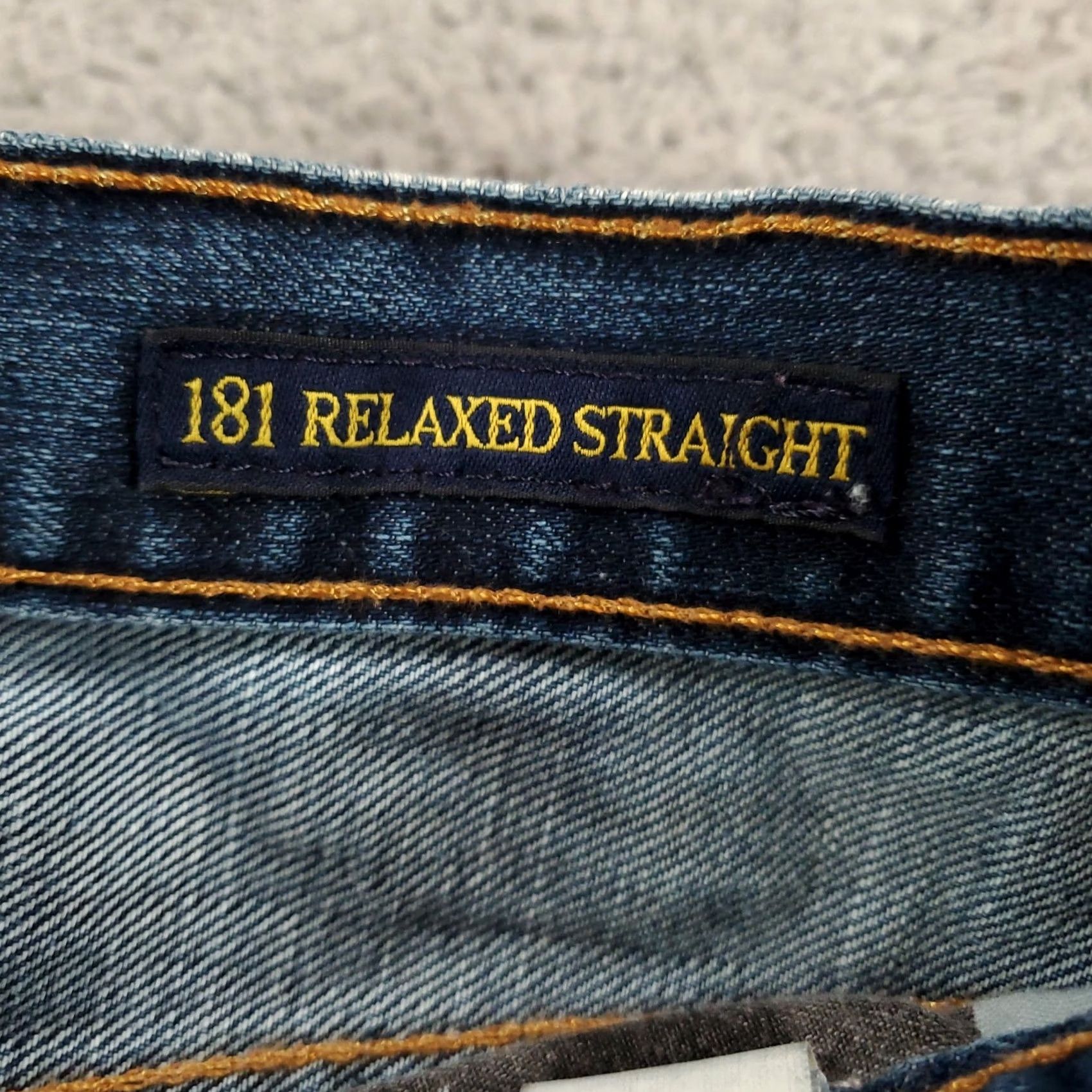 Lucky Brand Lucky Brand Jeans Mens 40x30 Blue Medium Wash 181 Relaxed Straight Denim Baggy Size US 40 / EU 56 - 7 Thumbnail