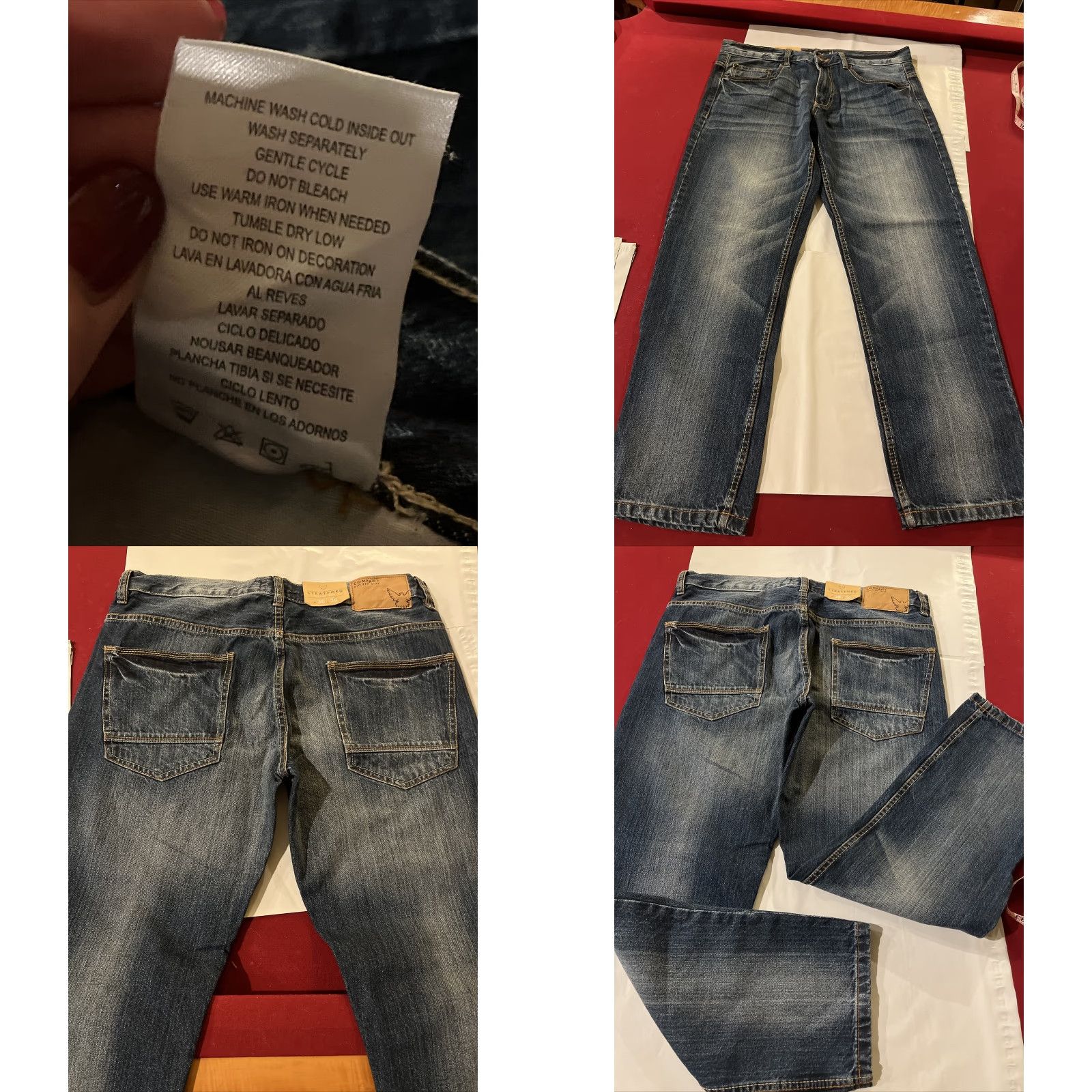 Vintage VINTAGE not applicable here; Company 81 Jeans Slim Fit 36/30 Men Denim Pants Blue 5-Pocket Belt Loops Mid Rise Regular Fit Cotton Jeans Size US 36 / EU 52 - 8 Thumbnail