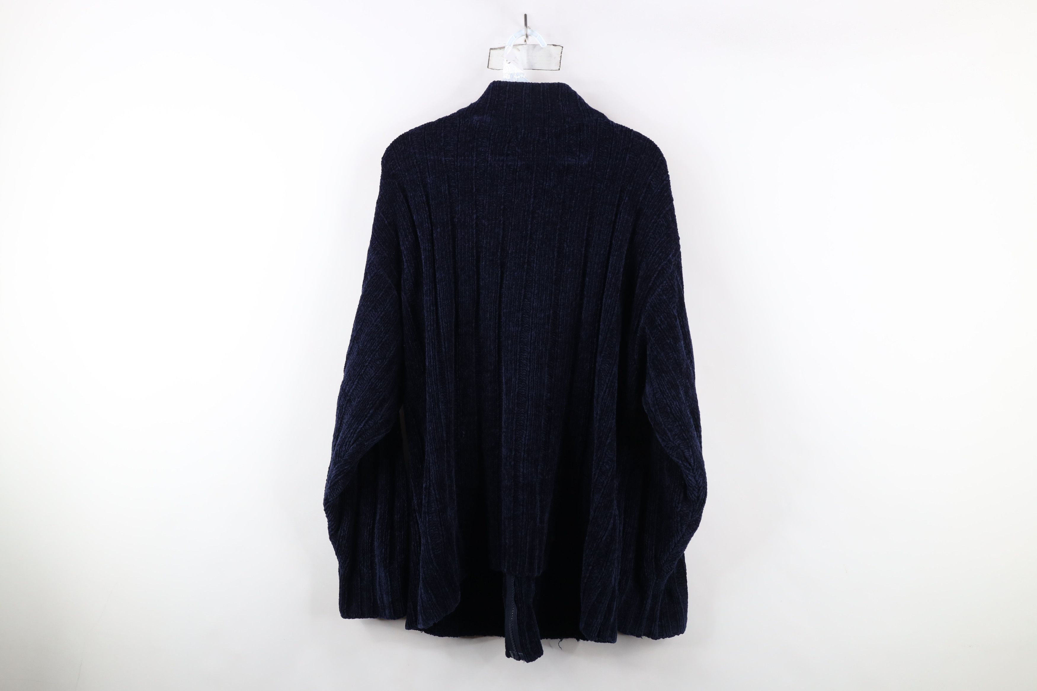 Vintage Vintage 90s Streetwear Fleece Ribbed Knit Full Zip Sweater Size US M / EU 48-50 / 2 - 12 Thumbnail