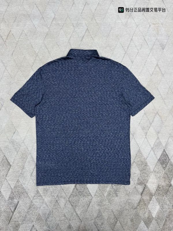 Ermenegildo Zegna Zegna Men's Blue All-Over Print Lapel Polo Shirt Size US XL / EU 56 / 4 - 1 Thumbnail