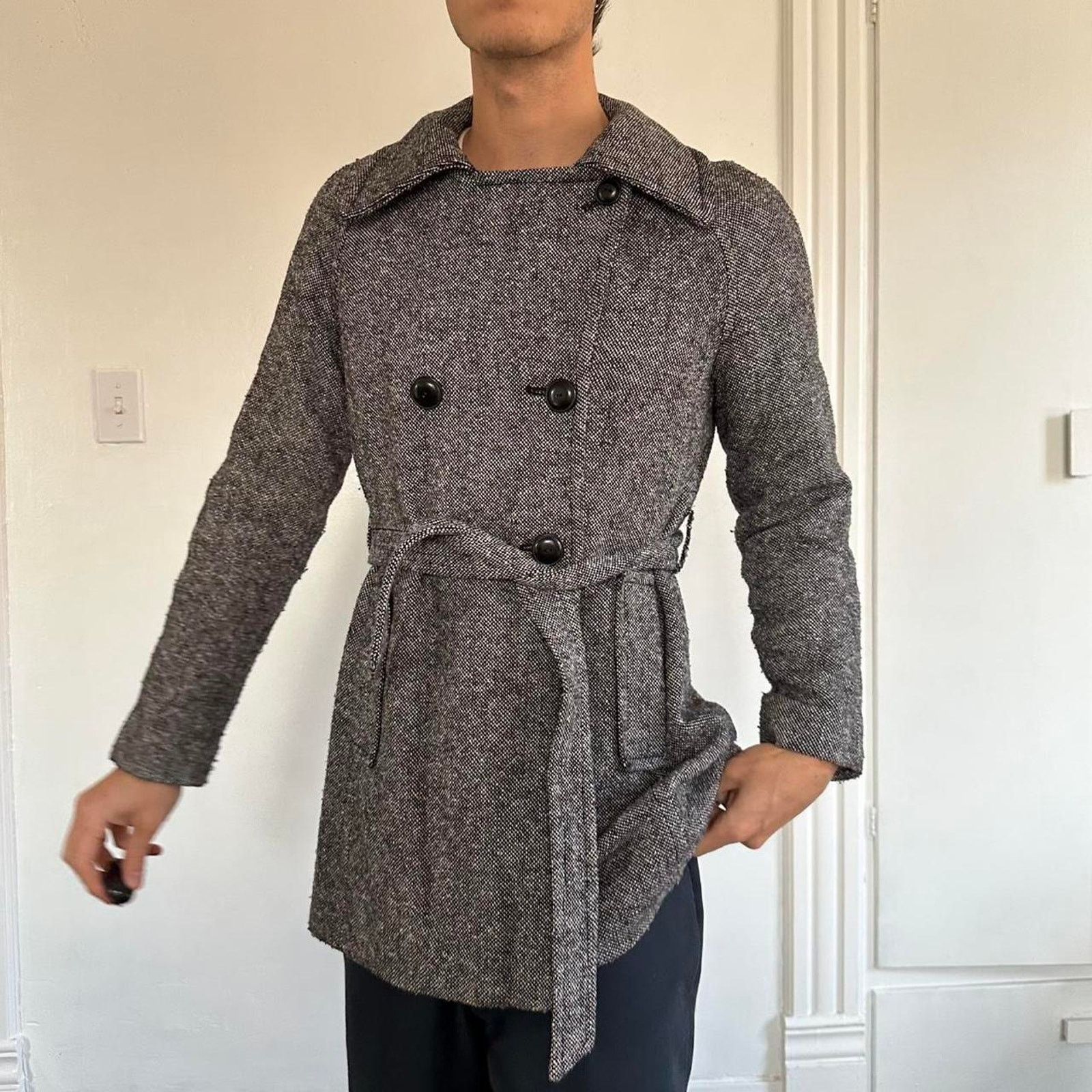 Old Navy Beautiful Vintage Y2K Old Navy Grey Tactical Peacoat Jacket Size M / US 6-8 / IT 42-44 - 7 Thumbnail