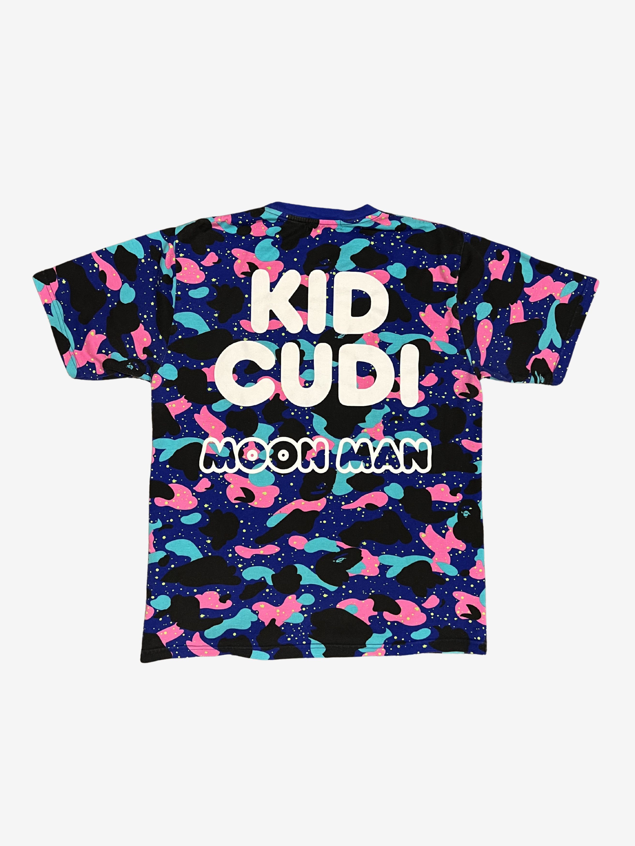 Bape A Bathing Ape x Kid Cudi Blue Moon Man Space Camo T-Shirt Size US L / EU 52-54 / 3 - 2 Thumbnail