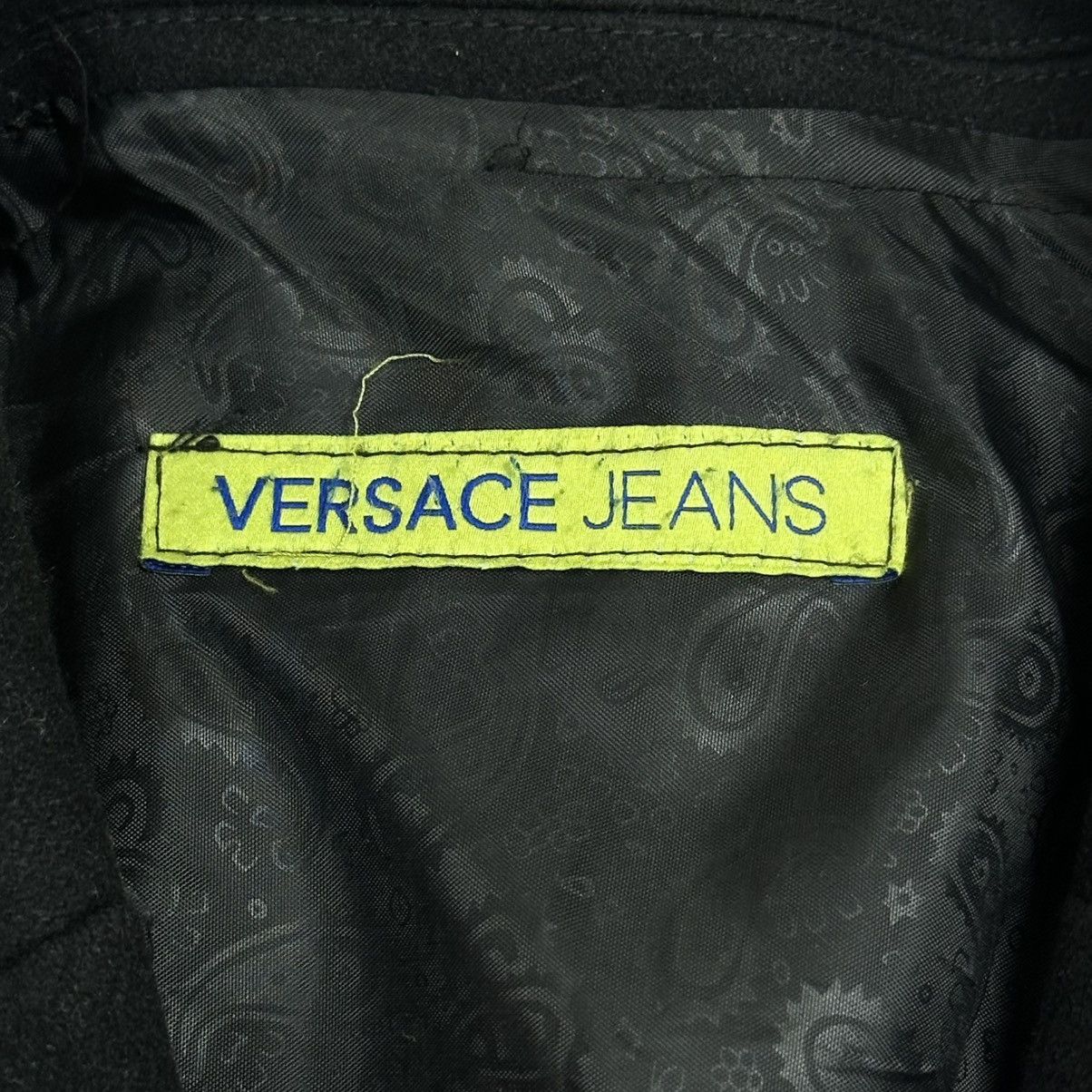 Versace Jeans Couture Vintage Versace Jeans Black Blend Coat Wool Jacket Men US 12 Size US S / EU 44-46 / 1 - 4 Thumbnail