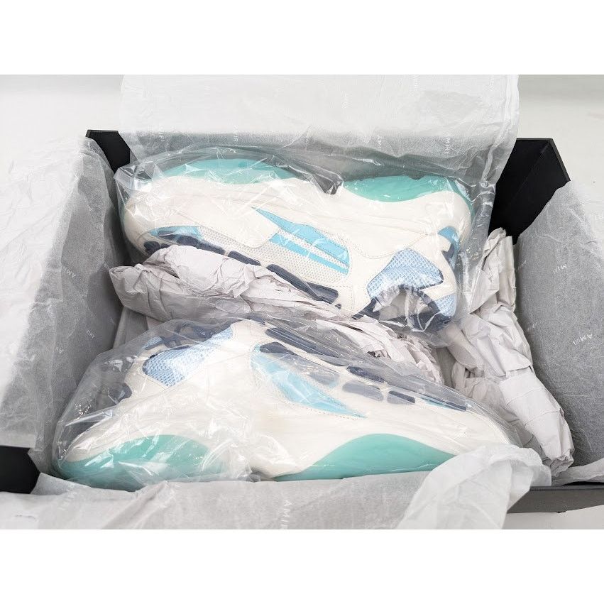 Amiri o1rshd1 Bone Runner Low-Top Sneakers in Baby Blue Size US 12 / EU 45 - 23 Thumbnail
