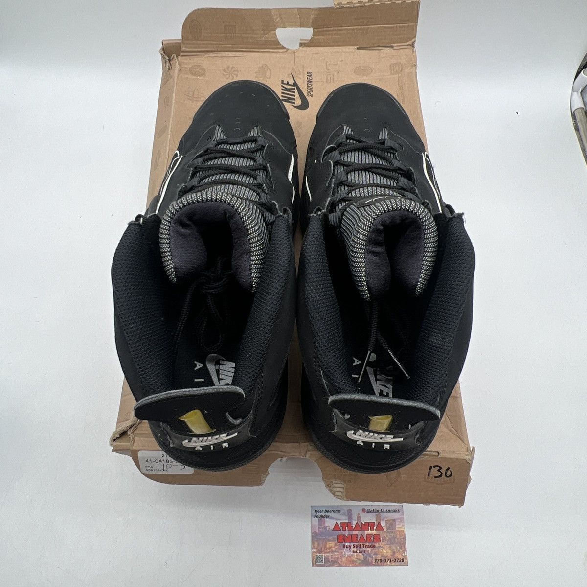 Nike Flight one black white Size US 13 / EU 46 - 7 Thumbnail