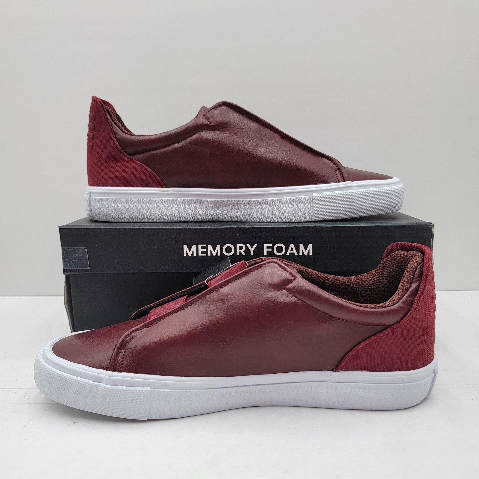 London Fog London Fog Mens Sz 10M Cabernet Francis Slip On Memory Foam Size US 10 / EU 43 - 2 Thumbnail