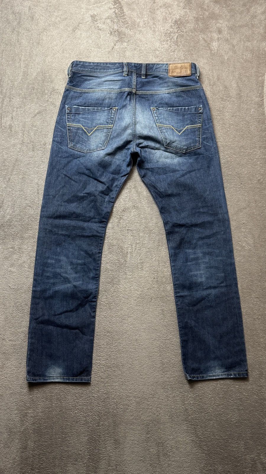 Japanese Brand Diesel Krooley Y2K Wash Faded Ripped Jeans LGB ifsixwasnine Size US 34 / EU 50 - 3 Thumbnail