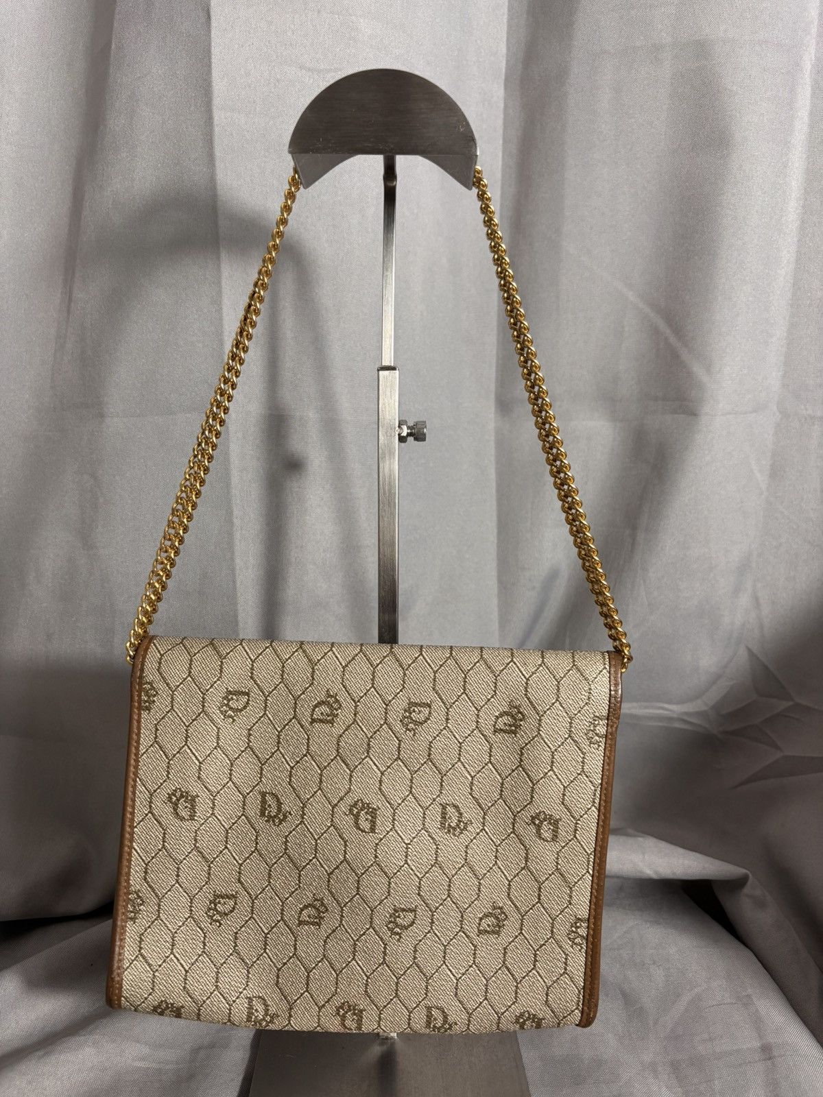 Dior Christian Dior Archival Honeycomb Canvas Chain Bag Size ONE SIZE - 11 Thumbnail