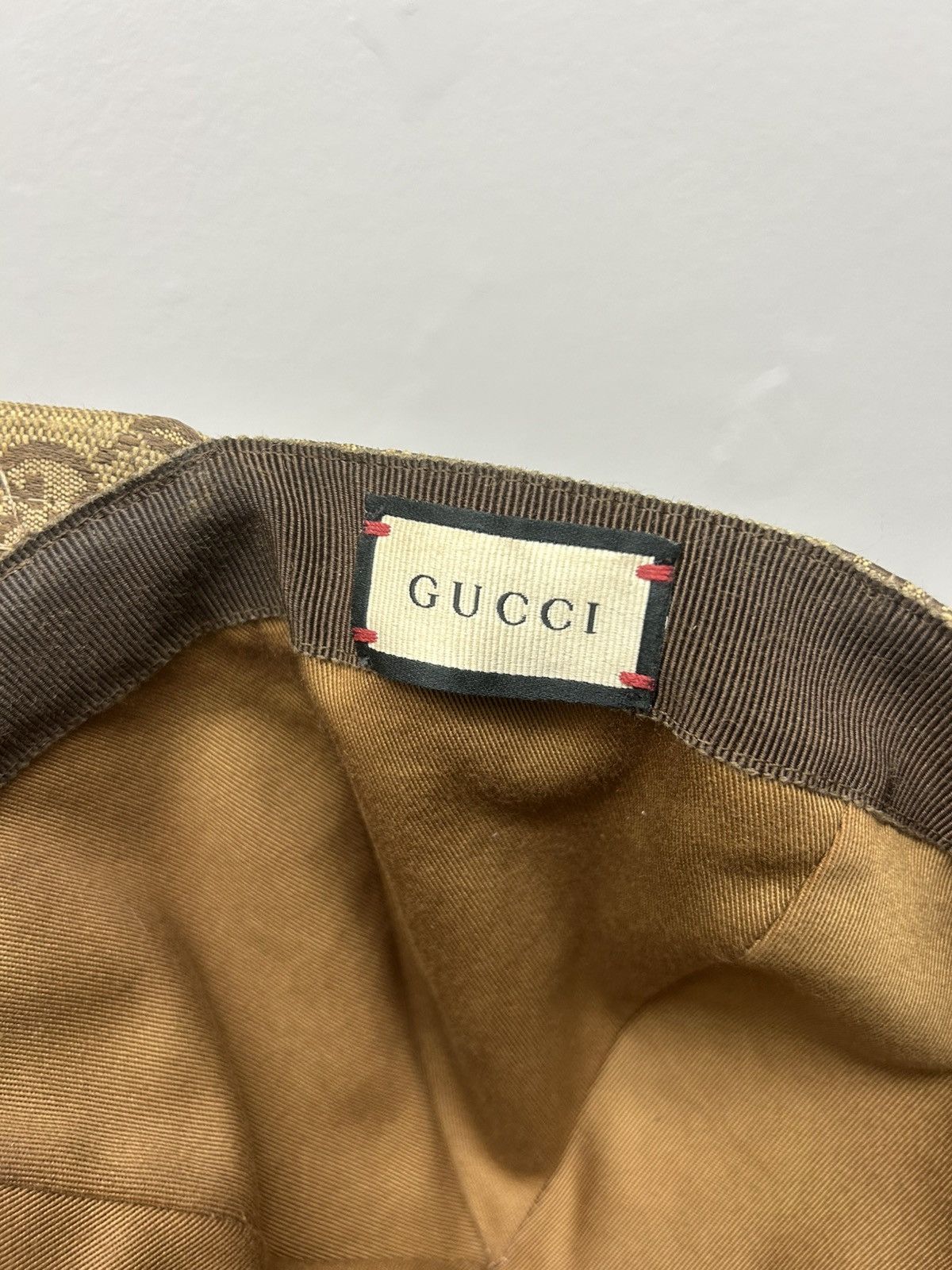 Gucci Gucci GG Monogram Baseball Cap with Leather Patch Size ONE SIZE - 8 Thumbnail